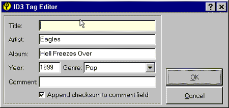 ID3 Tag Editor