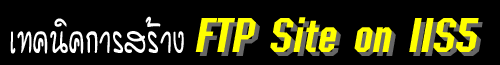 เทคนิคการแชร์ไฟล์ผ่าน FTP Server