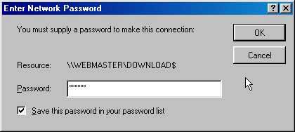 Enter Network Password