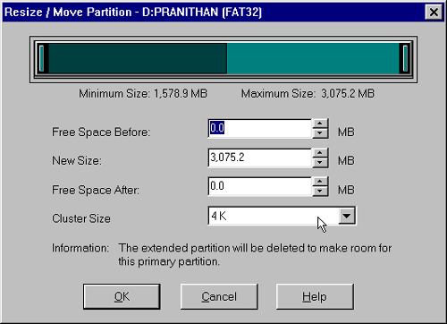 Resize/Move Partition