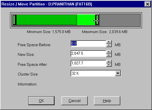 Resize/Move Partition