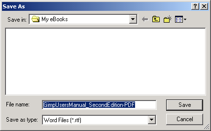 กำหนดไฟล์ผลลัพธ์