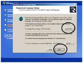 Select local and Language