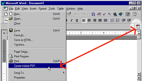 MS Word with Acrobat