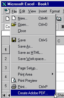 MS Excel with Acrobat