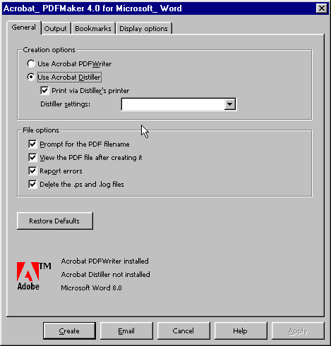 Acrobat_PDFMaaker 4.0 for MS Word