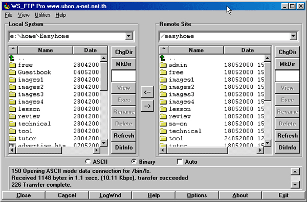 Connection to remote site