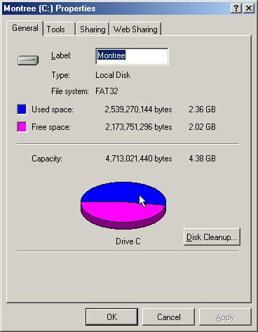 Data in Drive C: