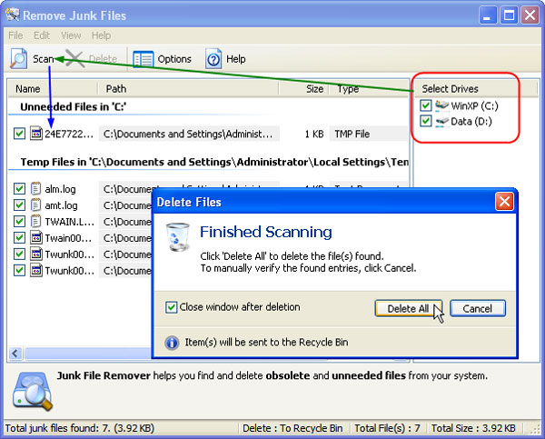 Ace Utilities : Cleanup