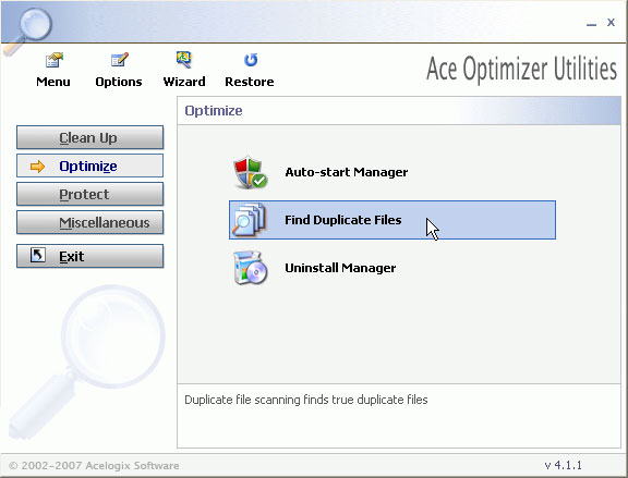 Ace Utilities : Cleanup