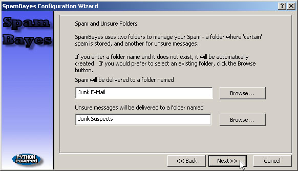 SpamBayes Wizard