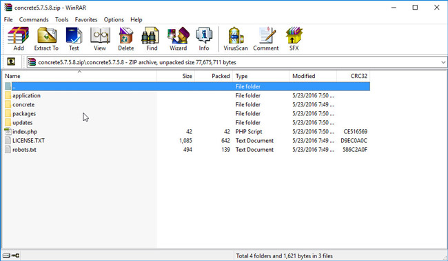 แตกไฟล์ออกมาใช้งาน