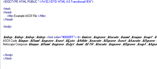 ASCII Code