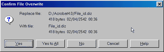 Confirm File Overwrite