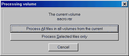 Processing volume
