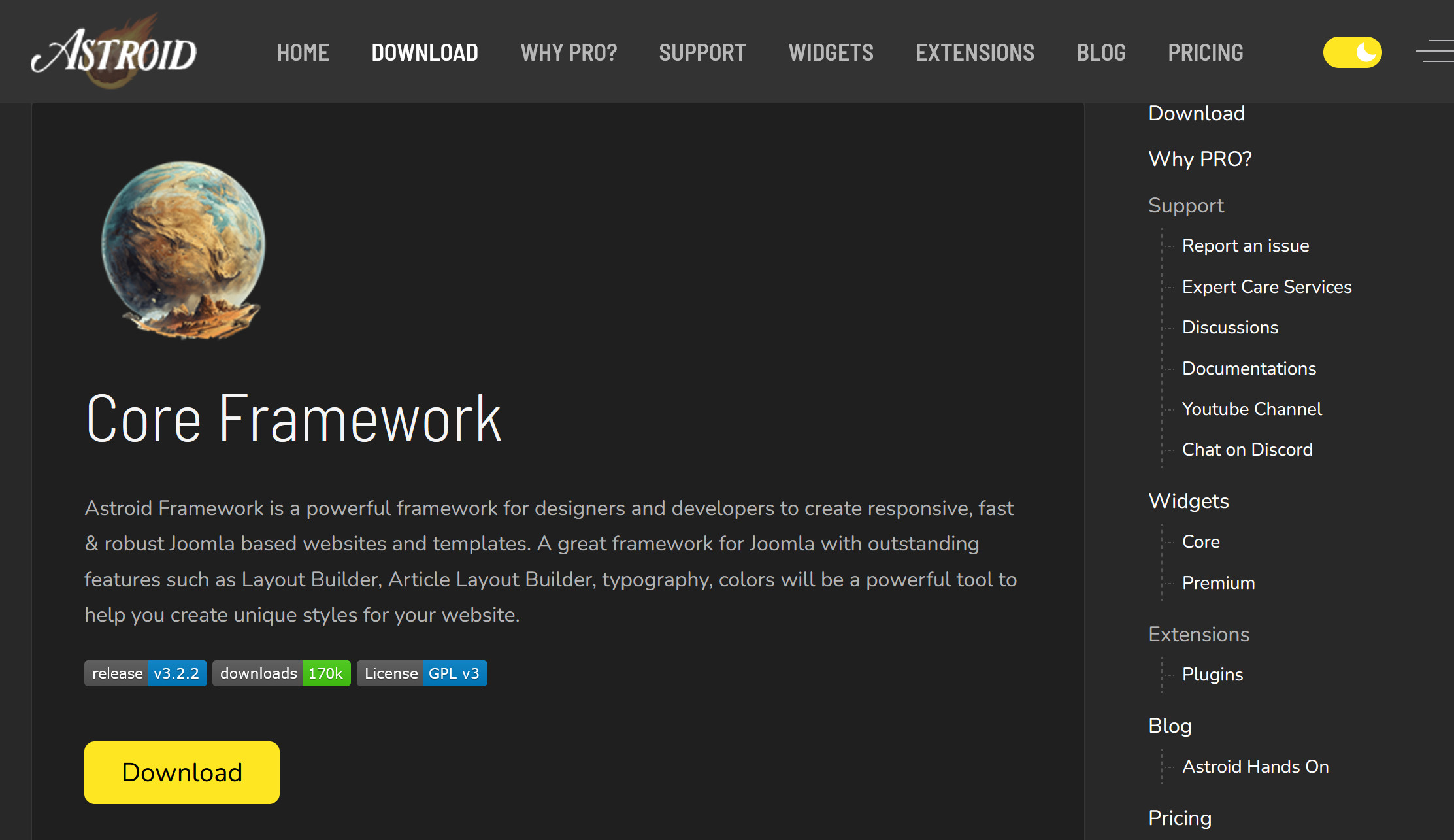 Astroid framework core